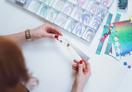 design with crystal sheet